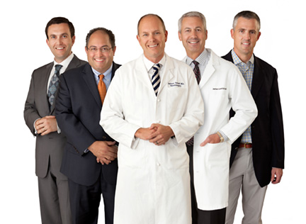 (L-R) Dean B. Kostov, MD; Javier Amadeo, MD; Jackson B. Salvant, Jr., MD; James E. Lesnick, MD; William H. McAllister, IV, MD