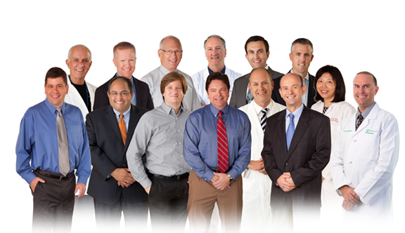 Front Row: (L-R) Kermit A. Lloyd, M.D.; Javier Amadeo, M.D.; Wolfgang Leesch, M.D.; John N. Livingstone, II, M.D.; Jackson Salvant, M.D.; Kamel Ben-Othmane, M.D.; Jun Zhao, M.D.; Brian T. Farrell, M.D., Ph.D. Back Row: (L-R) Jesse F. Sanderson, M.D.; Frederick A. Patterson, M.D.; Thomas J. Reagan, M.D.; Gary S. Kavit, M.D.; Dean B. Kostov, M.D.; William H. McAllister IV, M.D.